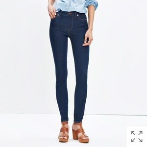 Madewell 9" high-rise skinny jeans in davis wash